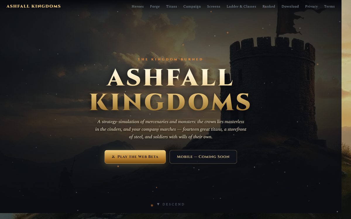 Screenshot of Ashfall Kingdoms