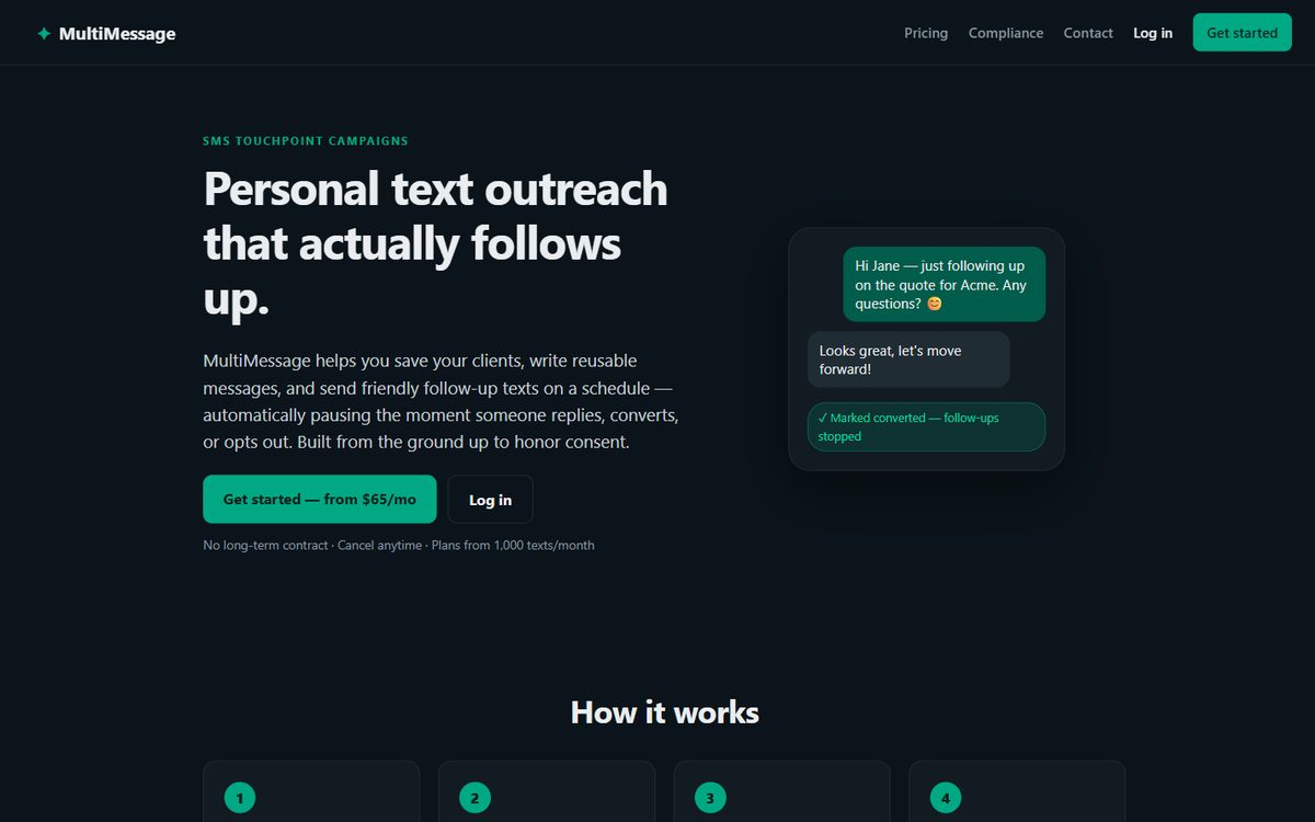 Screenshot of MultiMessage
