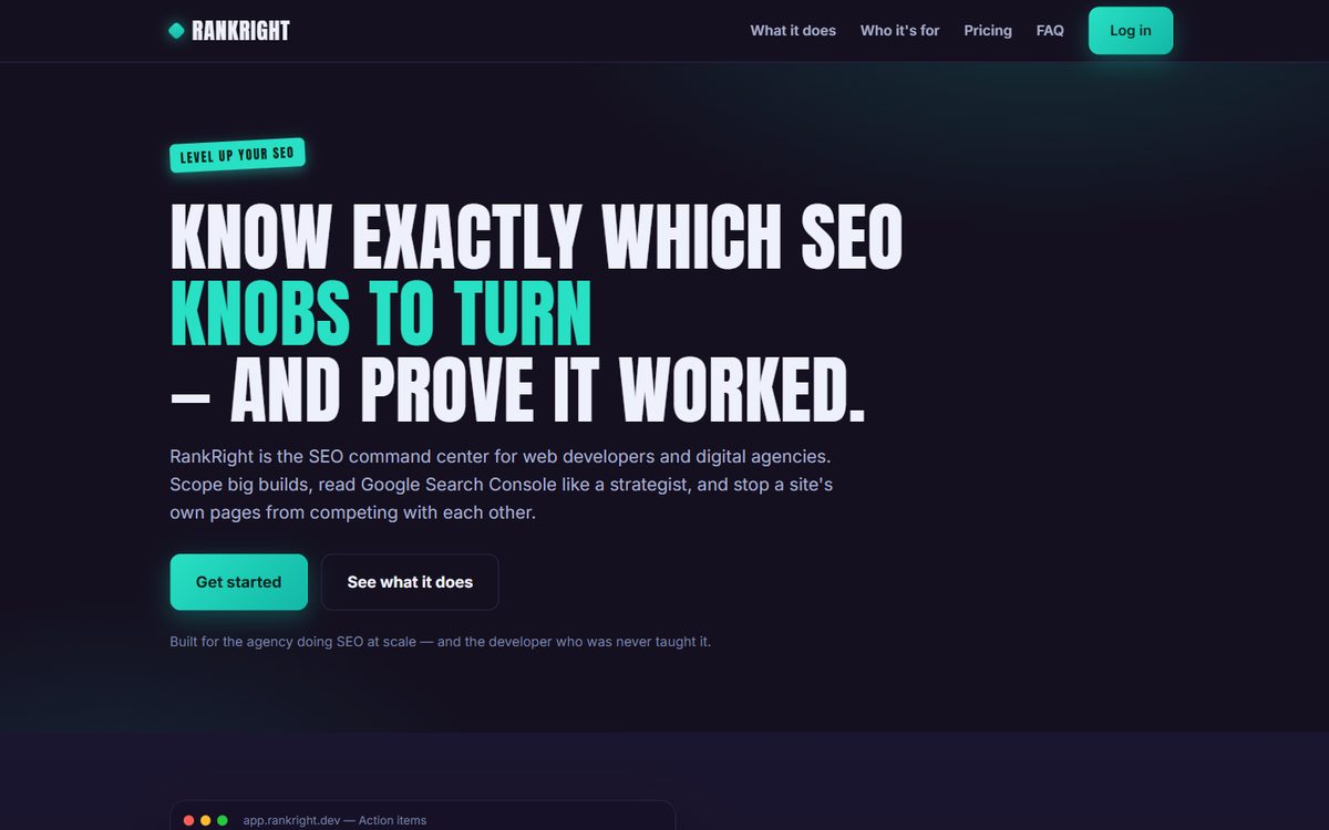 Screenshot of RankRight