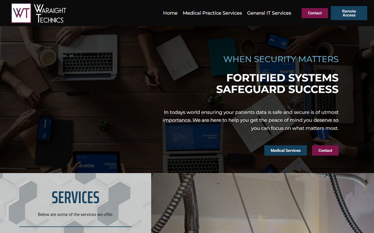 Screenshot of Waraight Technics